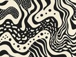 © BrandwayArt - Black and White Abstract Wavy Pattern