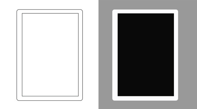 Note-taking Pad, Board, Slate, Drawing Tablet, and Record Vector Illustration of a digital notepad with pen, handwriting pad, and paperless graphic tablet