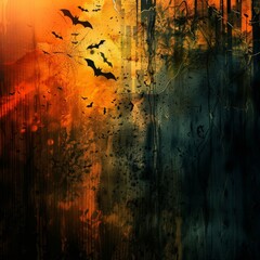 Wall Mural - Haunting Halloween Abstract Background