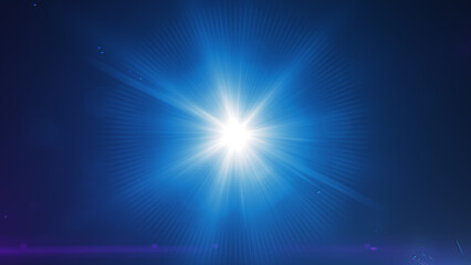 abstract blur blue light.the star burst with brilliance, glow bright star, blue glowing light burst 