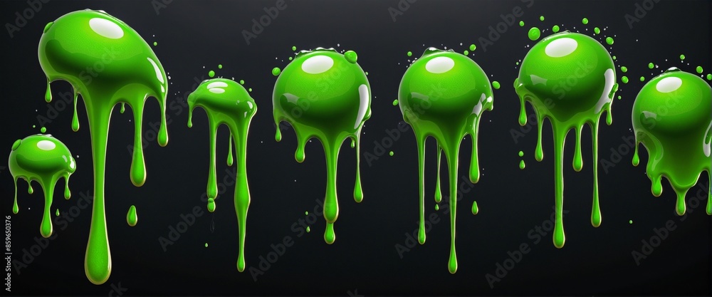 Sticky Slime Splatter: Horror Design Elements Stock Photo | Adobe Stock