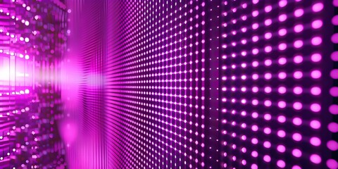 Poster - futuristic purple pixelated tv screen background with abstract neon gradient elements. concept digit
