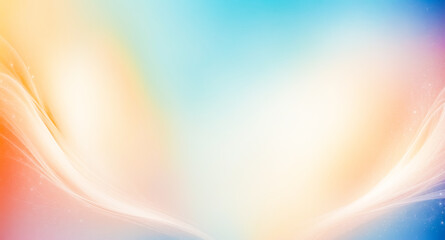 Poster - Abstract Gradient Background with Light Waves