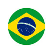 © ValGraphic - Round Brazil flag icon