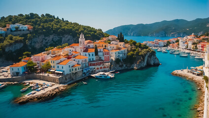 Wall Mural - Beautiful Parga Greece, sunny day