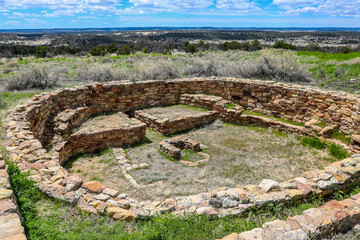 Wall Mural - Ruins of Atsinna Pueblo.