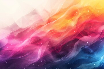 Sticker - Abstract Colorful Wave Background