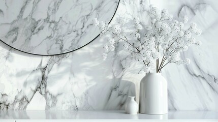 Wall Mural - glass vase on a table
