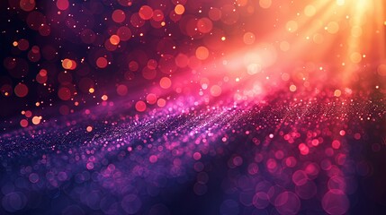 Poster - Stunning Lens Flare Effect With Red And Yellow Light On A Dark Background