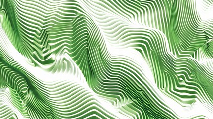 Poster - Abstract Green And White Halftone Gradient Wave Pattern By Energy And Fluid Water For Tshirt Print