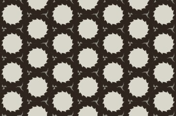 Wall Mural - A pattern of circles in black and white