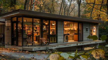 artista??s studio in the countryside, creatively using recycled fiber cement siding for an environmentally friendly design