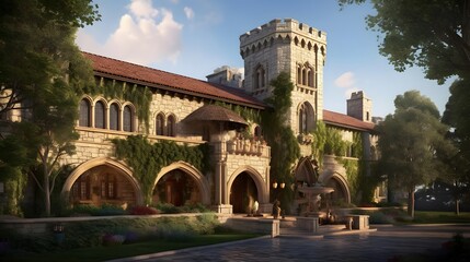 Wall Mural - Panorama of the University of Arizona in Tucson, Arizona, USA