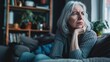 © Vibu design  gallery - Lonely woman in 50s struggles with health and emotions.