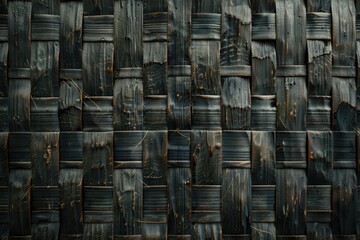 Poster - Rattan wall decorative background