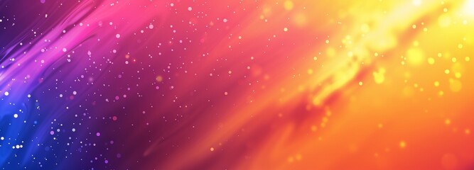 Wall Mural - Color flow gradient grainy background, abstract orange blue purple banner