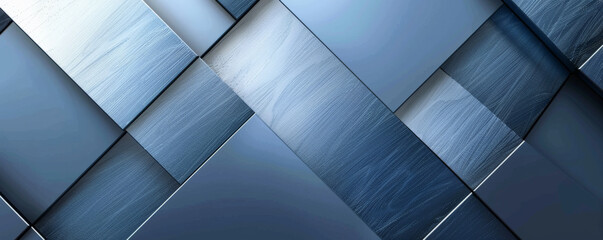 contemporary background in shades of blue and silver, with bold geometric patterns and clean lines. 