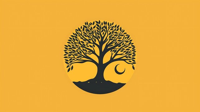 Minimal Tree logo concept