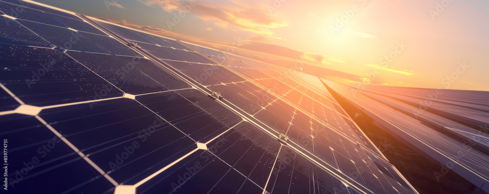 Solar Activity Background Solar energy background featuring a close-up of solar panels with the ...