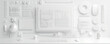© Volodymyr - White Digital Interface: A sleek white digital interface with minimalist icons and elements, perfect for a tech-savvy look.