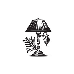 Vintage table lamp art