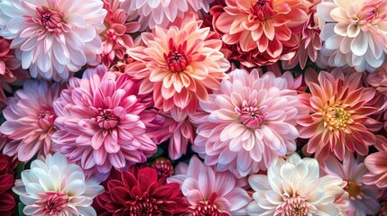 Poster - flowers known as chrysanthemums