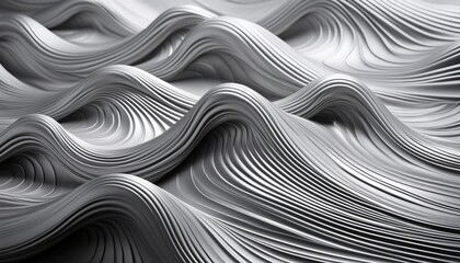 Wall Mural - texture of silver abstract image with waves