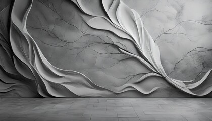 Wall Mural - abstract grey textured background