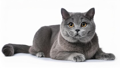 Sticker - british shorthair cat isolated on a white background