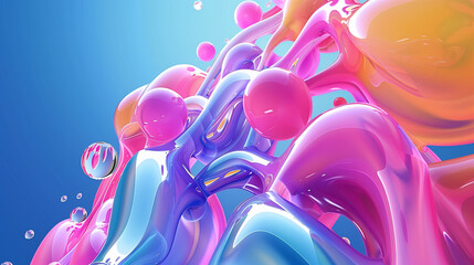 Poster - abstract business background 3d wallpaper 