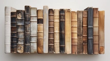 Row of Vintage Books.