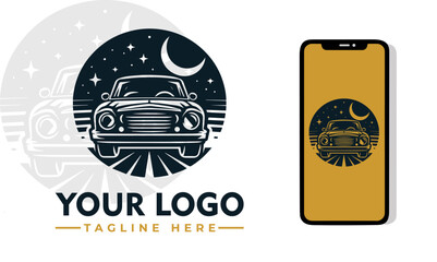 Wall Mural - Car Vector Logo Unleash the Speed, Power, and Sleekness Embrace the Thrill of the Ride, Automotive Excellence, and Iconic Car Designs with the Enchanting Car Vector Logo