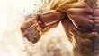 © Lila Patel - Power is the language of muscles: Picture a muscular person performing a powerful feat, such as lifting a heavy weight, symbolizing the communicative power of muscles in action