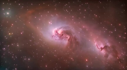 Outer Space. Galaxy and Nebula. Abstract space background. Endless universe with stars and galaxies in outer space. Cosmos art. Motion design.