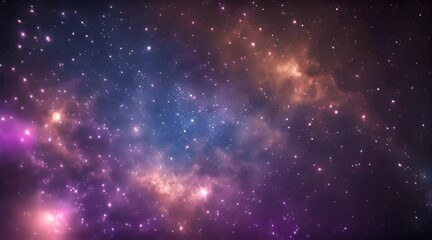 Wall Mural - Outer Space. Galaxy and Nebula. Abstract space background. Endless universe with stars and galaxies in outer space. Cosmos art. Motion design.