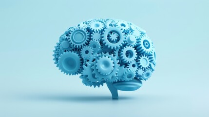 Wall Mural - Brain Gears.