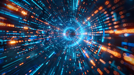 Poster - Technology internet network high speed. Abstract digital futuristic circuit, Cyber science tech, Innovation communication. illustration.