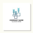 © Artfandi - Simple Grain wheat logo concept, Agriculture wheat Logo Template vector icon