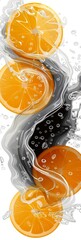 Wall Mural - Abstract Orange Splash