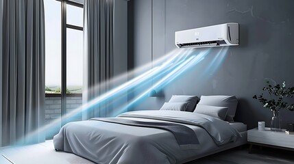 Wall Mural - Air conditioner in the room