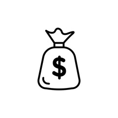 Poster - Money Bag Icon Ideal for Finance and Wealth Management