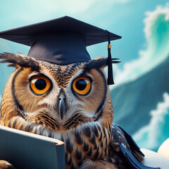 Wall Mural - The Owl of Knowledge