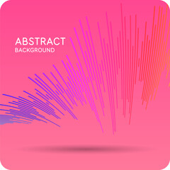 Poster - Abstract element with dynamic lines. Vector illustration in flat minimalistic style. A simple and stylish poster for a music festival or album.