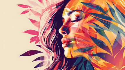 Wall Mural - beautiful woman vector