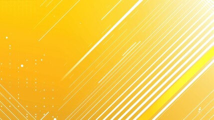 Poster - Yellow and white background flat line art