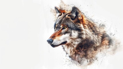  Wolf's Face Close Up
