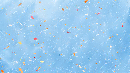Wall Mural - Celebration and colorful confetti party on blue abstract background