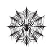 © Joynab - SPIDER NET SILHOUETTE VECTOR ILLUSTRATION