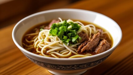 Poster -  Delicious beef noodle soup ready to warm your soul