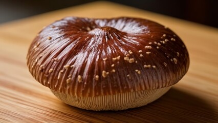 Poster -  Deliciously baked golden brown mushroom